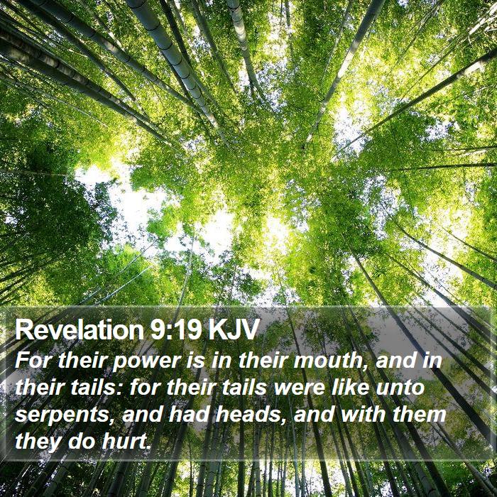 Revelation 9:19 KJV Bible Study