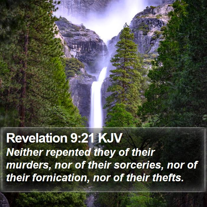 Revelation 9:21 KJV Bible Study