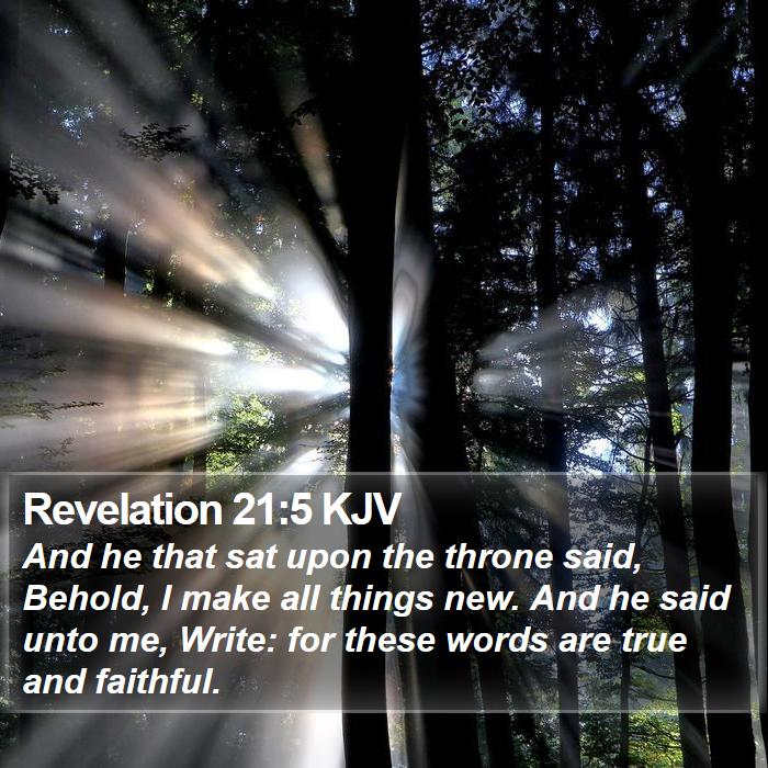 Revelation 21:5 KJV Bible Study